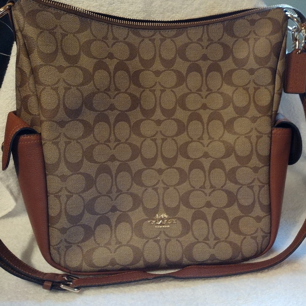 Coach Signature Brown Handbag